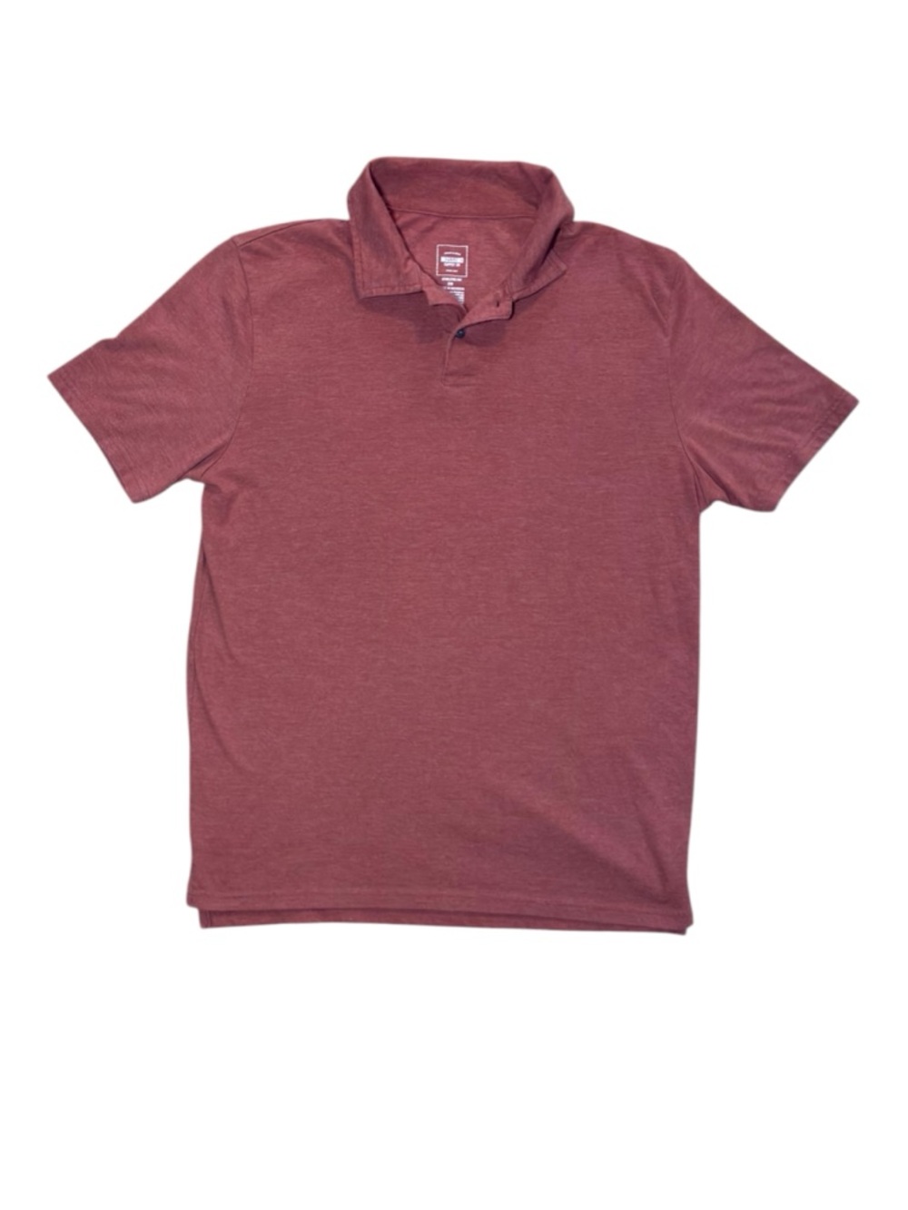 Men’s Medium Mossimo Supply Co Burgundy Polo Shirt Athletic Fit Short Sleeve